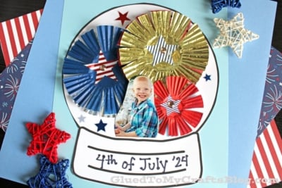 Patriotic Snow Globe Craft Idea For Kids