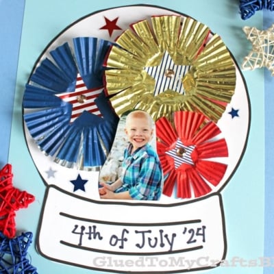Patriotic Snow Globe Craft Idea For Kids