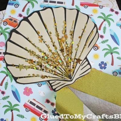 Crepe Paper Seashell Wand Craft Idea For Kids