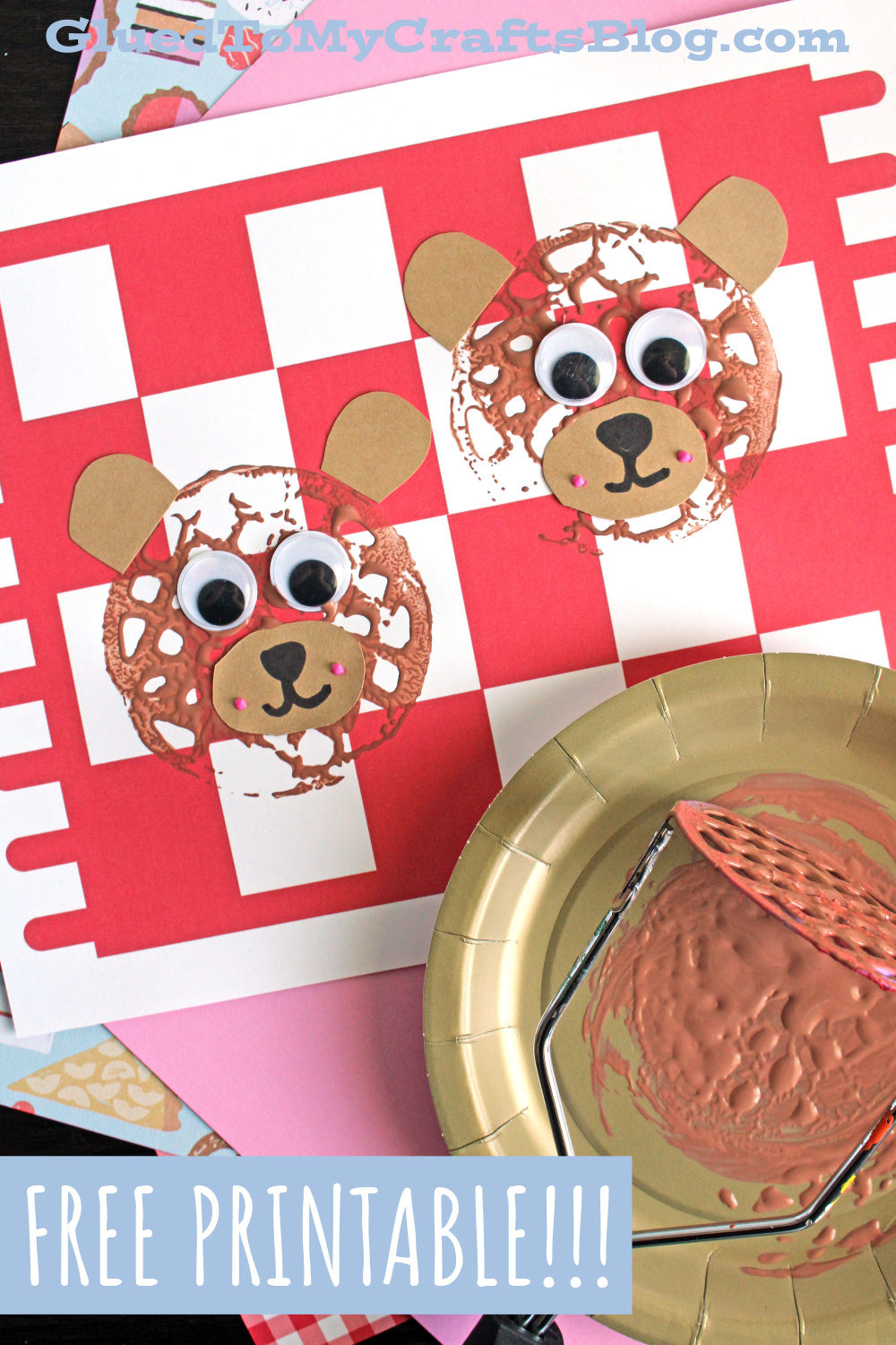 teddy bear art for toddlers
