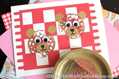 Teddy Bear Picnic Potato Masher Stamped Bear Craft