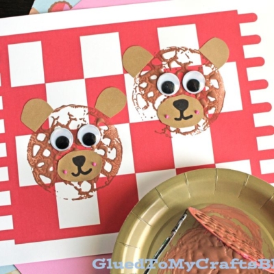 Teddy Bear Picnic Potato Masher Stamped Bear Craft