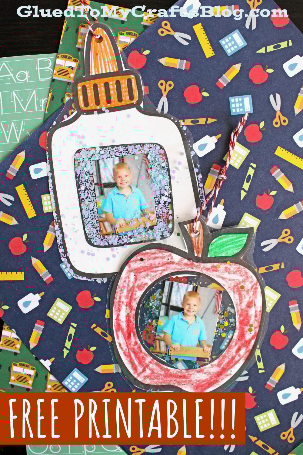 back-to-school-photo-ornaments for Free Printable Back To School Crafts Back To School Photo Ornaments for Free Printable Back To School Crafts
