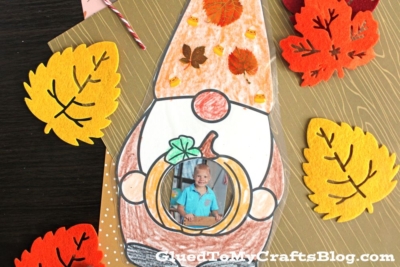 Fall Gnome Photo Ornament