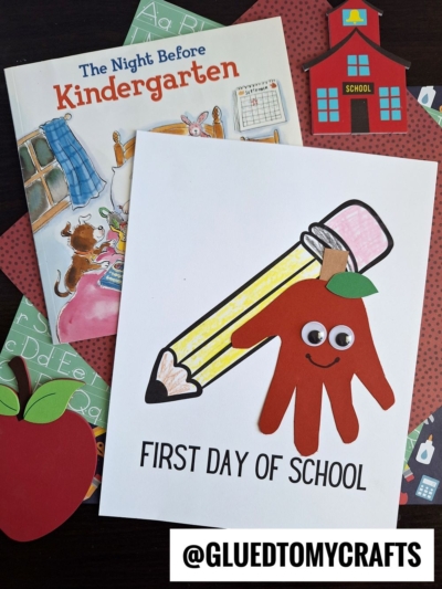 HANDPRINT FIRST DAY OF SCHOOL KEEPSAKE