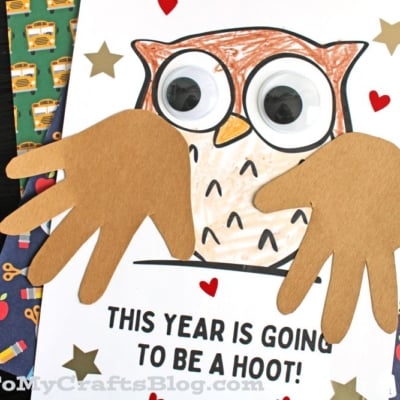Handprint Owl - This Year Is Going To Be A Hoot Craft Idea