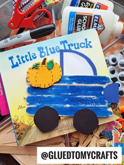 POPSICLE STICK BLUE TRUCK