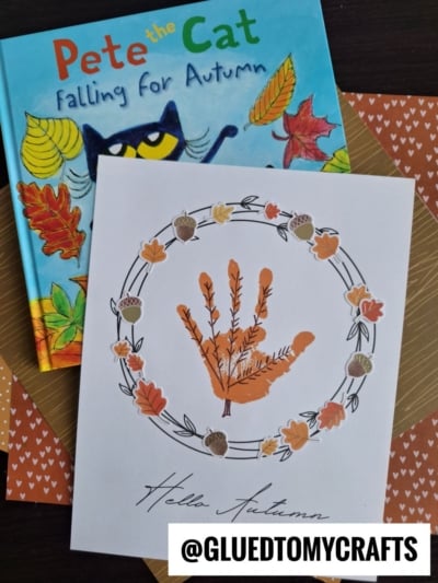 HANDPRINT LEAF WREATH