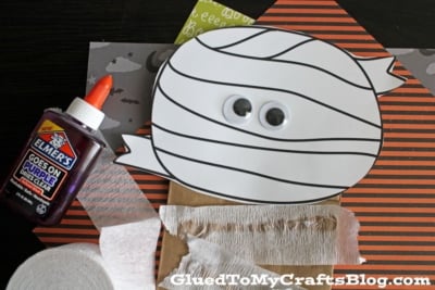 Paper Bag Mummy Puppet Craft Idea For Kids