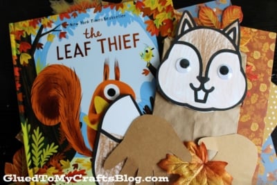 Paper Bag Squirrel Craft Idea