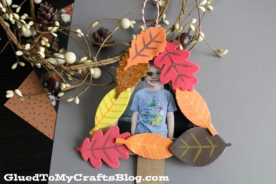 Popsicle Stick Fall Tree Frame Ornaments