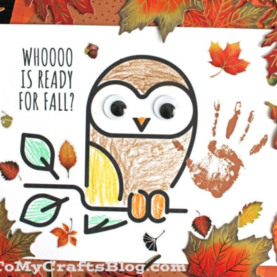 Handprint Whoooo Is Ready For Fall Owl Keepsake