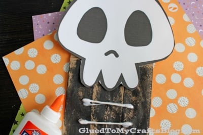 Paper Bag Skeleton Craft Idea