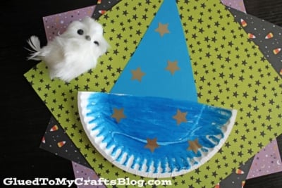 Paper Plate Wizard Hat Craft Idea