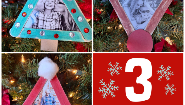 THREE Popsicle Stick Christmas Picture Frame Craft Ideas
