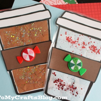 Hot Chocolate Suncatcher Craft Idea