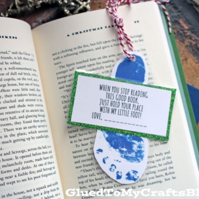 Footprint Keepsake Bookmark w/Poem Printable