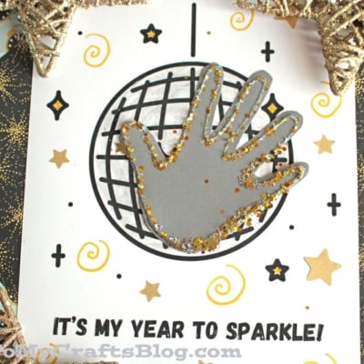 Handprint "My Year To Sparkle" Disco Ball Keepsake