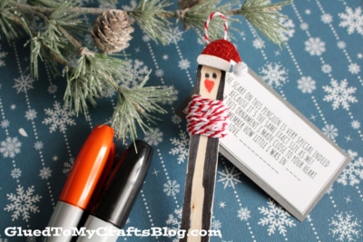 Popsicle Stick Penguin Scarf Keepsake Ornament Craft Idea For Kids To Make This Winter Season