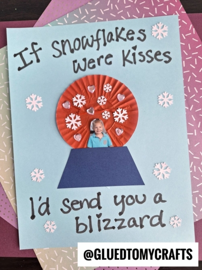 CUPCAKE LINER SNOW GLOBE CRAFT IDEA