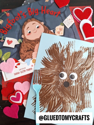 FORK PAINTED BIG FOOT CRAFT IDEA