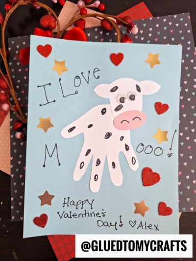 HANDPRINT COW - I LOVE MOOOOOO!