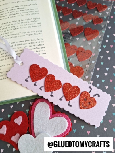 HEART CATERPILLAR BOOKMARK