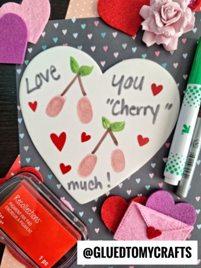 THUMBPRINT "LOVE YOU CHERRY MUCH" CARD IDEA
