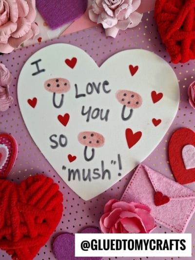 THUMBPRINT "LOVE YOU SO MUSH" MUSHROOM CARD