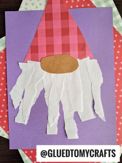 TORN PAPER GNOME - TEAR WHITE COMPUTER PAPER FOR THE BEARD