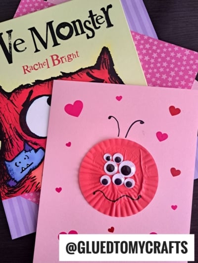 CUPCAKE LINER LOVE MONSTER CRAFT IDEA