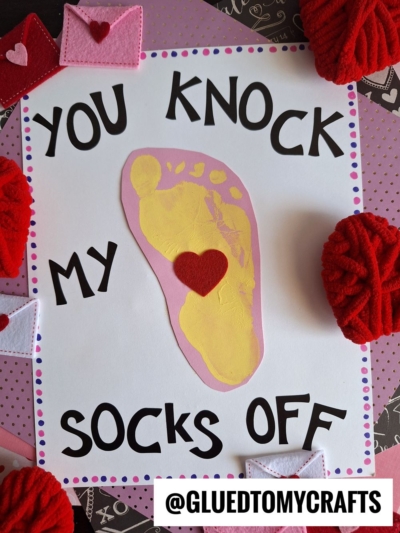 FOOTPRINT YOU KNOCK MY SOCKS OFF KEEPSAKE