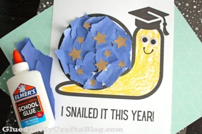 Torn Paper Snail Craft - Celebrate the End of the School Year
