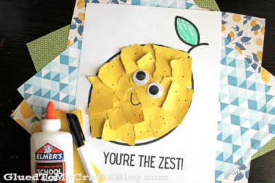 Torn Paper Lemon Craft Idea for Mother’s Day-2