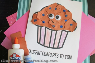 Torn Paper Muffin Craft Idea for Mother’s Day -1