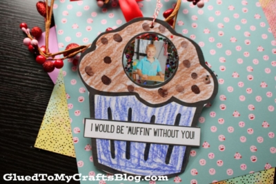 Mother's Day Muffin Photo Ornament Craft Idea For Kids
