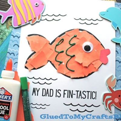 My Dad Is Fin-Tastic Card Craft Idea For Kids To Make For Father’s Day