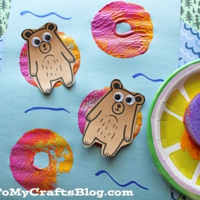 Summer Lazy River Bears Craft with Pool Noodles