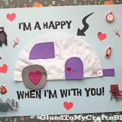 Coffee Filter Camper Card Kid Craft Idea