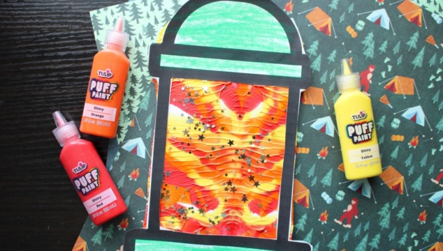 Paint Splat Camping Lantern Craft