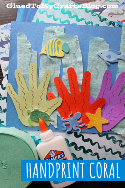 Handprint Coral Keepsake Craft Idea