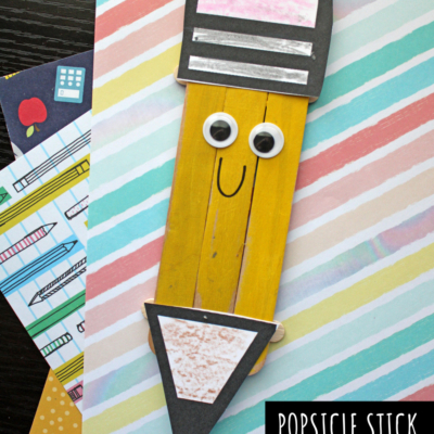 Popsicle Stick Pencil Craft Idea For Back To School Season