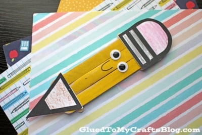 Popsicle Stick Pencil Craft Idea For Back To School Season