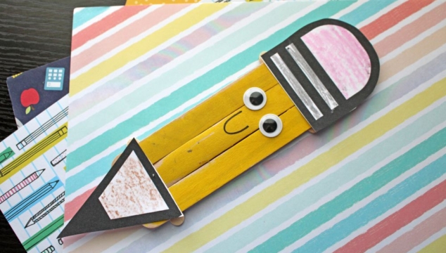 Popsicle Stick Pencil Craft Idea For Back To School Season