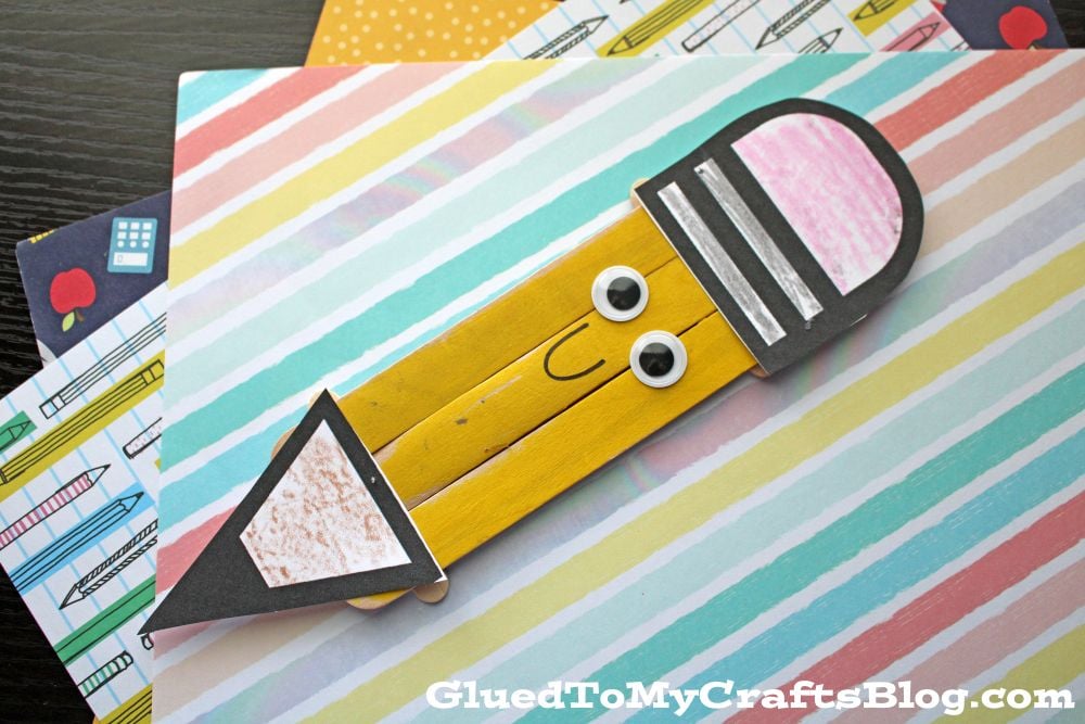 Popsicle Stick Pencil Craft Idea For Back To School Season