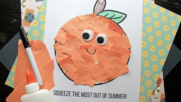 Torn Paper Orange - Squeeze The Most Out of Summer