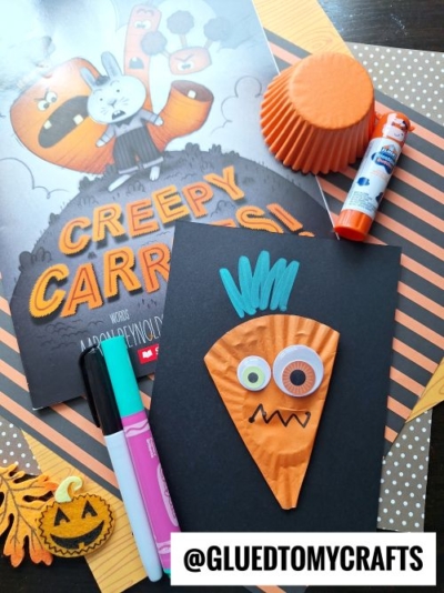 CUPCAKE LINER CREEPY CARROT FOR STORY TIME