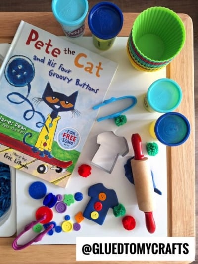 PETE THE CAT SHIRTS - USE PLAYDOUGH, BUTTONS AND SHIRT COOKIE CUTTERS
