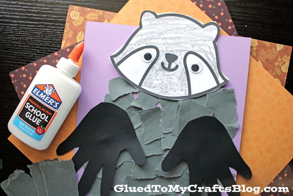 torn-paper-raccoon-craft-idea-for-kids-1