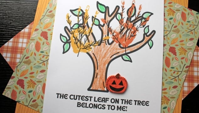 Handprint "The Cutest Leaf On The Tree Belongs To Me" Keepsake